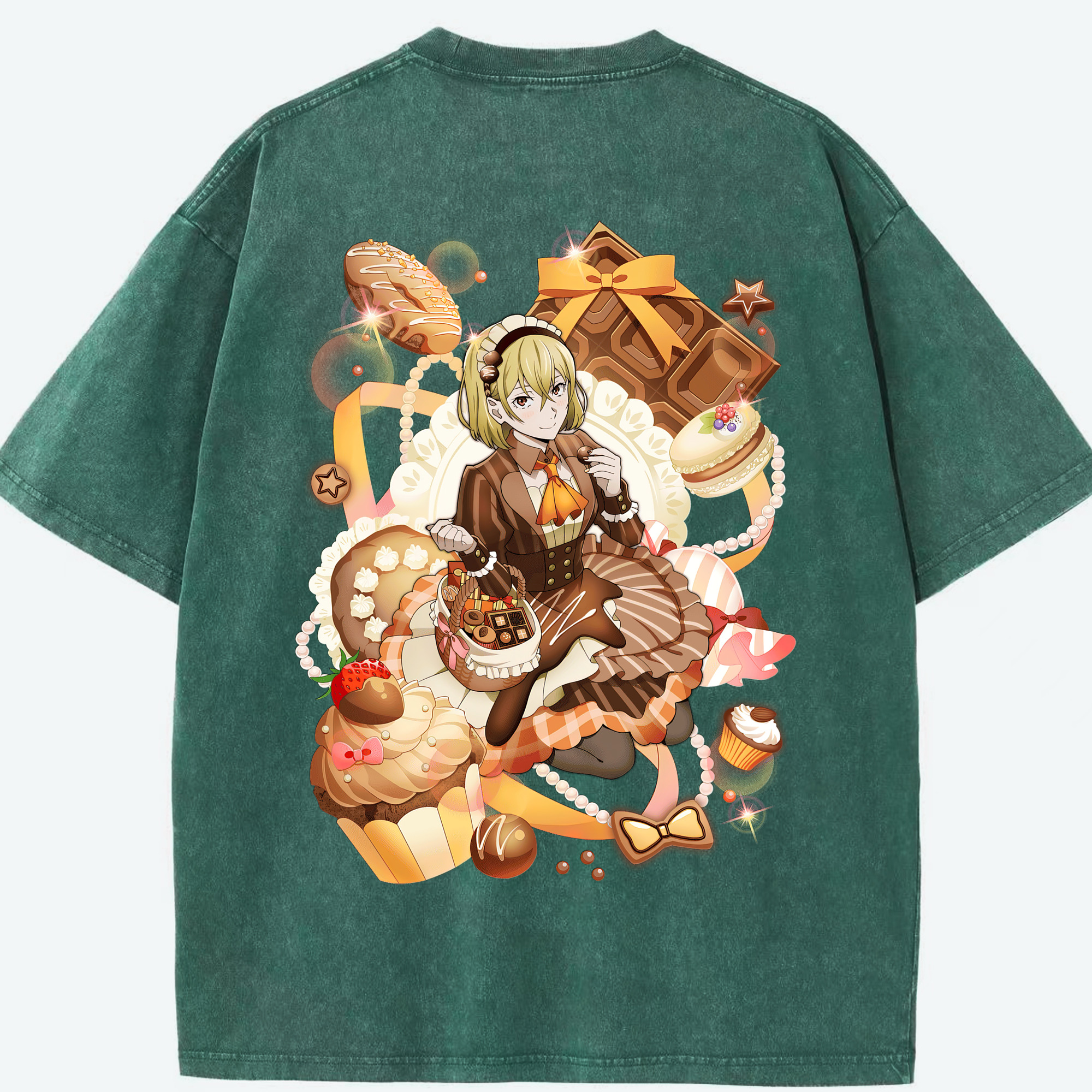 （画像用） 文豪ストレイドッグス Bungo Stray Dogs 綿100% ヴィンテージ風 半袖Tシャツ（背面プリント）